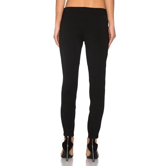 VINCE REVOLVE Patchwork Cargo Pants Womens SZ 4 Black Zip Pockets Neutral Office - Picture 4 of 11